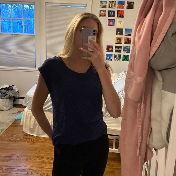 Zara distressed raw hem tee - Picture 2 of 2